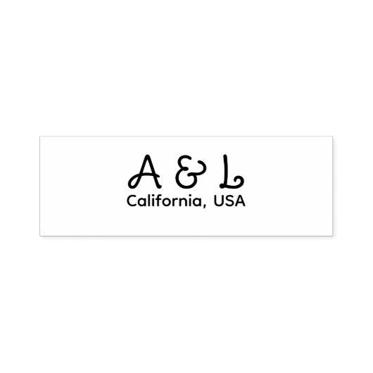 Koppeling Initiaal Monogram Stempel (Design)