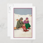 Koppeling met een ijsbreker briefkaart (Voorkant / Achterkant)