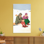 Koppeling met een ijsbreker canvas afdruk (Insitu (Woonkamer))