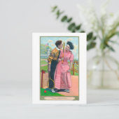 Koppeling met Tennis GearSame Old Racket Briefkaart (Staand voorkant)