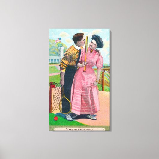 Koppeling met Tennis GearSame Old Racket Canvas Afdruk (Voorkant)