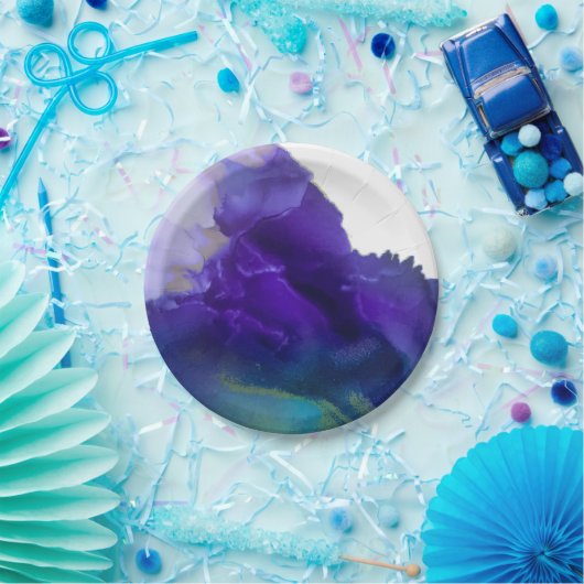 Koppeling van Borden van een Oogpartij | BLAUWGROE Papieren Bordje (Feest)