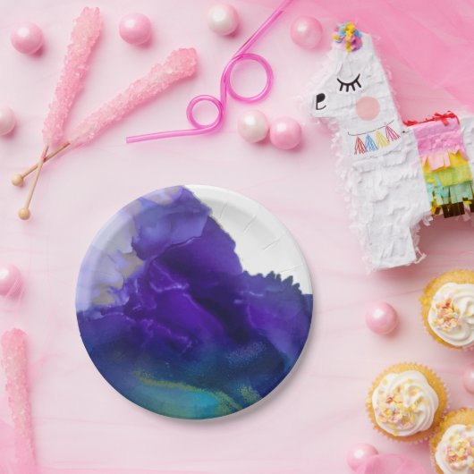 Koppeling van Borden van een Oogpartij | BLAUWGROE Papieren Bordje (Feest)