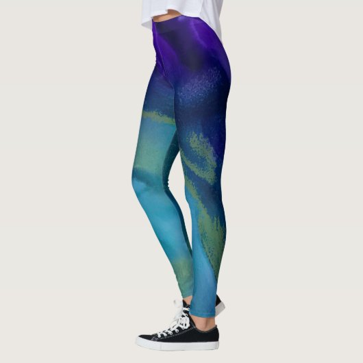 Koppeling van een Oog-Leggings | Paars, goud, Blau Leggings (Links)