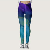 Koppeling van een Oog-Leggings | Paars, goud, Blau Leggings (Voorkant)