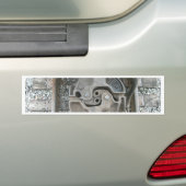 Koppeling van treinen bumpersticker (Op auto)