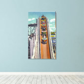 Koppelingen die de vliegturns omlaag gaan canvas afdruk (Insitu (Houten vloer))