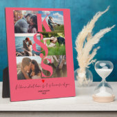 Koppelingen Foto liefdesnaam Initialen op maat Fotoplaat (Zijkant)