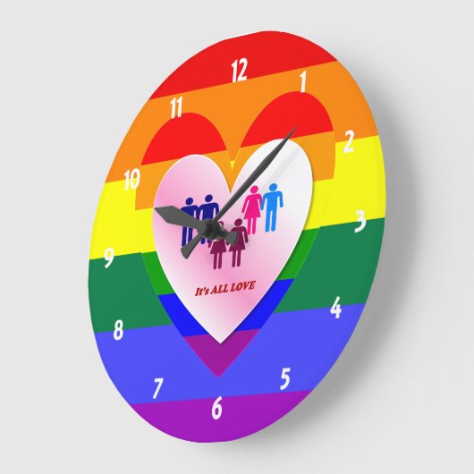 Koppelingen in het hart van de All Love Pride Grote Klok (Hoek)