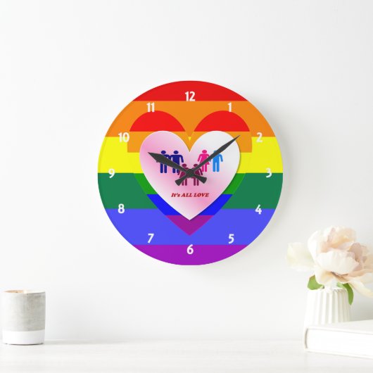 Koppelingen in het hart van de All Love Pride Grote Klok (Huis)