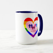 Koppelingen in het hart van de All Love Pride Mok (Voorkant rechts)