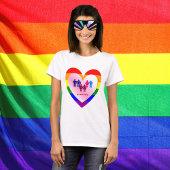 Koppelingen in het hart van de All Love Pride T-shirt