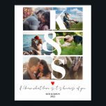 Koppelingen Initiaal Foto Collage Aangepaste tekst Poster<br><div class="desc">Koppelingen Initiaal Foto Collage Aangepaste tekst LOVE</div>