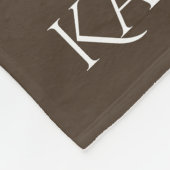 Koppelingen Initialen gesmokkeld samengevoegd met  Fleece Deken (Hoek)