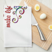 Koppelingen maken het leven speciaal theedoek (Quarter Fold)