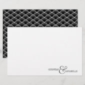 Koppelingen met speciaal gepersonaliseerde servies briefpapier (Voorkant / Achterkant)