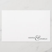 Koppelingen met speciaal gepersonaliseerde servies briefpapier (Voorkant)