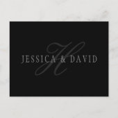 Koppelingen Namen en Naam monogram Briefkaart (Voorkant)