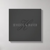 Koppelingen Namen en Naam monogram Canvas Afdruk (Voorkant)