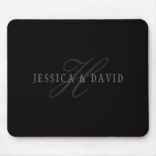 Koppelingen Namen en Naam monogram Muismat (Voorkant)