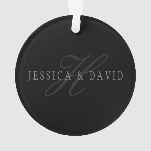 Koppelingen Namen en Naam monogram Ornament (achterkant)