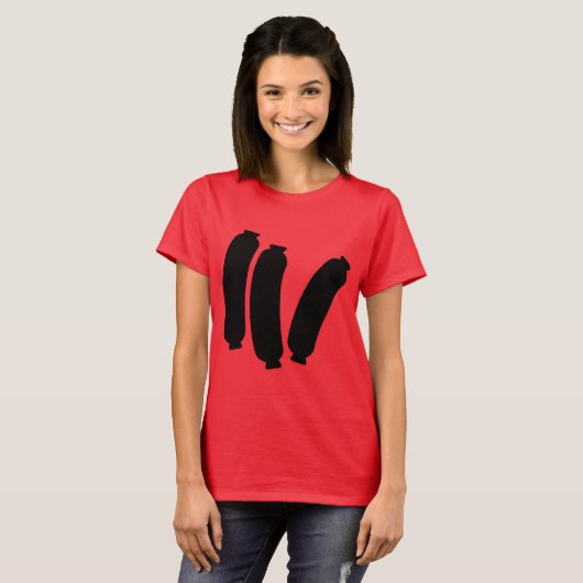 Koppelingen van vlees t-shirt (Voorkant volledig)