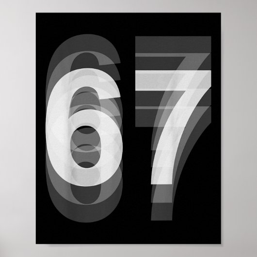 Koppelkostuum 67 Zes Zeven Meme Grappig _1  Poster (Voorkant)