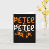 Koppelkostuum Peter Pumpkin Eater Splash Halloween Kaart (Gele Bloem)