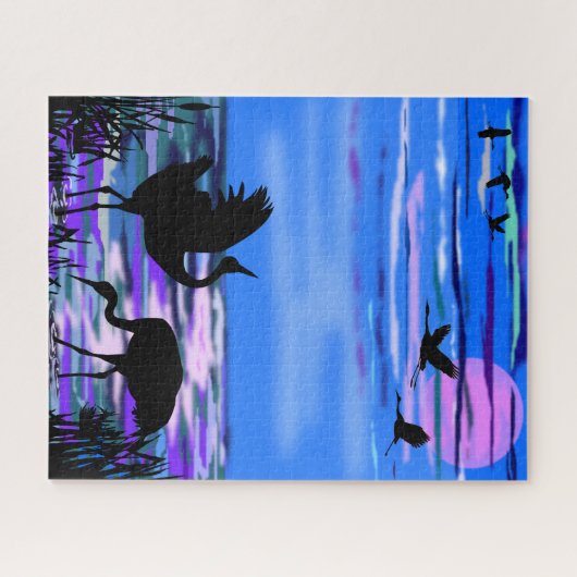 koppelkraanpuzzel legpuzzel (Horizontaal)