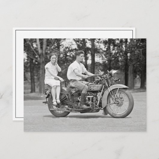 Koppelmotor, 1928 briefkaart (Voorkant / Achterkant)