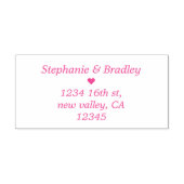 Koppelnaam Retouradres Inking Rubber Stamp Zelfinktende Stempel (Design)