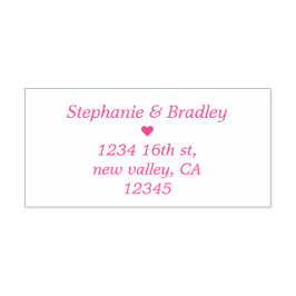 Koppelnaam Retouradres Inking Rubber Stamp Zelfinktende Stempel