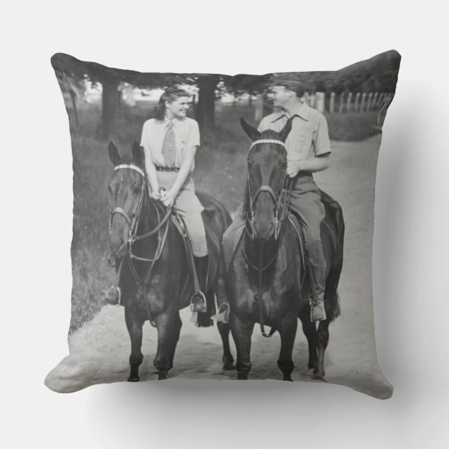 Koppelpaarden Kussen (Voorkant)