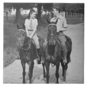 Koppelpaarden Tegeltje (Voorkant)