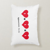 Koppels 1 PLUS 1 IS 1 Christelijk Accent Kussen (Voorkant(Verticaal))