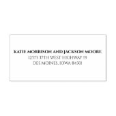 Koppels 3-line zelfinnemende rubberadresstempel  zelfinktende stempel (Design)