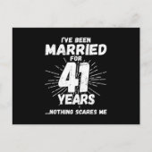Koppels 41 Jaar Getrouwd Grappig 41e Trouwdag Briefkaart (Voorkant)
