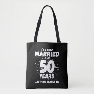 Koppels 50 Jaar Getrouwd Grappige 50e Trouwdag Tote Bag