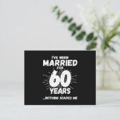 Koppels 60 Jaar Getrouwd Grappige 60e Verjaardag Briefkaart (Staand voorkant)