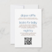 Koppels Alles in Een Kleine Cowboy Baby shower Kaart (Achterkant)