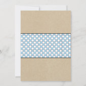 Koppels Baby Q, jongen BBQ baby shower Kaart (Achterkant)