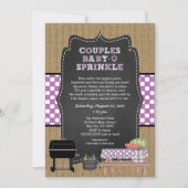 Koppels Baby Q Strooi paarse Kaart (Voorkant)