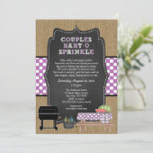 Koppels Baby Q Strooi paarse Kaart (Staand voorkant)