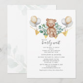 Koppels Baby shower Beer Dierlijke eucalyptusolie Kaart (Voorkant / Achterkant)