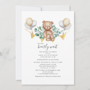 Koppels Baby shower Beer Dierlijke eucalyptusolie Kaart