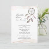 koppels Baby shower Boho Chic Dream Catcher Kaart (Staand voorkant)