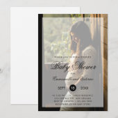 Koppels Baby shower Genderneutrale foto Kaart (Voorkant / Achterkant)