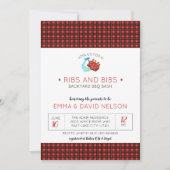 Koppels Baby Shower | Ribs & Bibs Kaart (Voorkant)