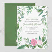 Koppels Baby shower Rozen Kaart (Voorkant / Achterkant)