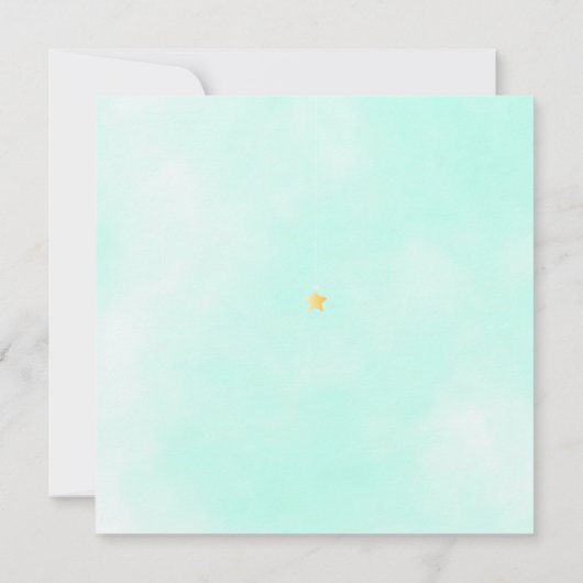 Koppels Baby shower Twinkle Twinkle Geslacht Neutr Kaart (Achterkant)